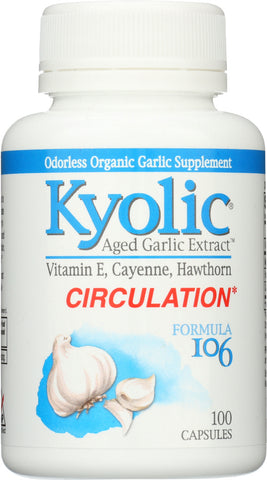 KYOLIC: Aged Garlic Extract Circulation Formula 106, 100 Capsules