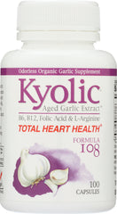 KYOLIC: Aged Garlic Extract Total Heart Health Formula 108, 100 Capsules