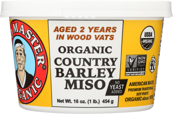 MISO MASTER: Organic Country Barley Miso, 16 oz