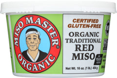 MISO MASTER: Organic Traditional Red Miso, 16 Oz