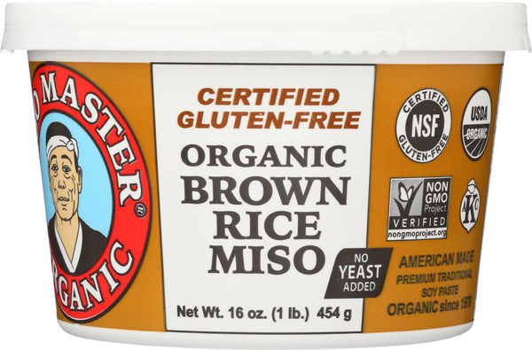 MISO MASTER: Organic Brown Rice Miso, 16 oz