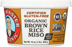 MISO MASTER: Organic Brown Rice Miso, 16 oz