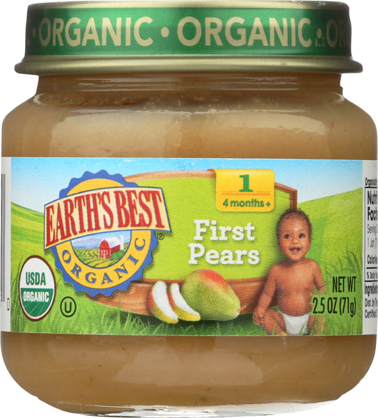 EARTHS BEST: Organic First Pears, 2.5 oz