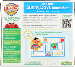EARTH'S BEST: Organic Sunny Days Snack Bars Apple, 5.3 oz
