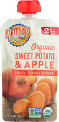 EARTHS BEST: Sweet Potato Apple Baby Food Puree, 4 oz