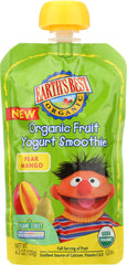 EARTH'S BEST: Organic Fruit Yogurt Smoothie Pear Mango, 4.2 oz