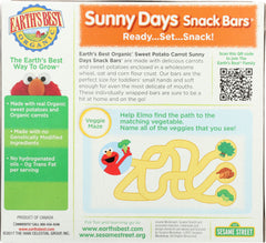 EARTHS BEST: Snack Bar Sunny Days Sweet Potato Carrot, 5.3 oz