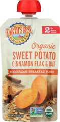 EARTHS BEST: Baby Pouch Sweet Potato Cinnamon, 4 oz