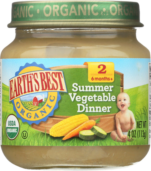 EARTHS BEST: Organic Summer Vegetable Dinner, 4 oz