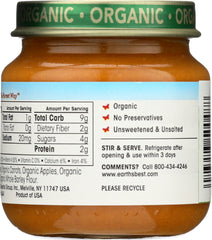 EARTHS BEST: Organic Strained Turkey & Vegetables, 4 oz