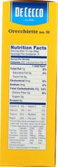 DE CECCO: Pasta Orecchiette, 16 oz