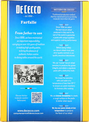 DE CECCO: Pasta Farfalle, 16 oz