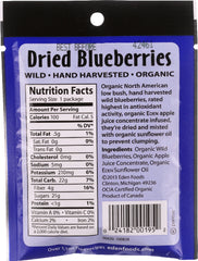 EDEN FOODS: Organic Dried Wild Blueberries Pocket Snacks, 1 oz
