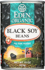 EDEN FOODS: Organic Black Soy Beans, 15 oz