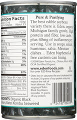 EDEN FOODS: Organic Black Soy Beans, 15 oz