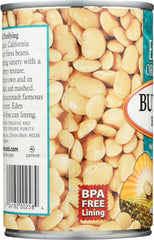 EDEN FOODS: Organic Butter Beans Low Fat, 15 oz