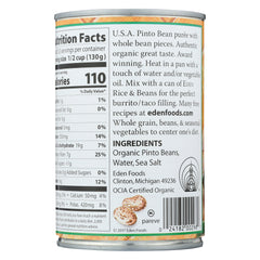 EDEN FOODS: Refried Pinto Beans Organic, 16 oz