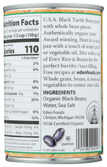 EDEN FOODS: Bean Refried Black Organic, 16 oz