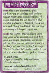EDEN FOODS: Organic Kukicha Twig Tea, 16 teabags