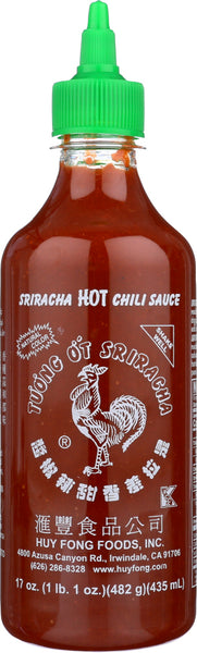 HUY FONG: Sriracha Hot Chili Sauce, 17 oz