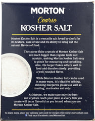 MORTON: Coarse Kosher Salt, 48 oz