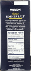 MORTON: Coarse Kosher Salt, 48 oz