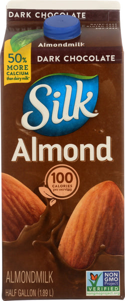 SILK: Dark Chocolate Pure Almond Milk, 64 oz