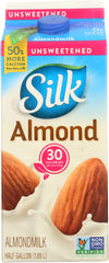 Silk Pure Almond Unsweetened Vanilla Almond Milk, 64 oz