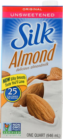 SILK: Pure Almond Unsweetened Almondmilk Original, 32 oz