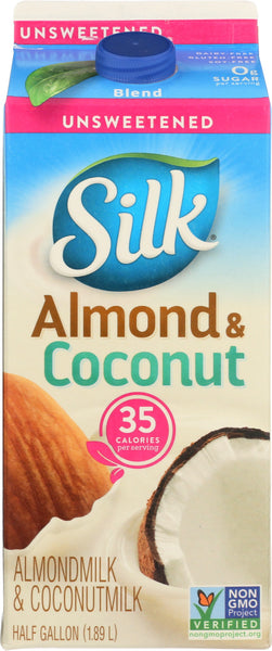 SILK: Almond Coconut Blend Unsweetened , 64 oz