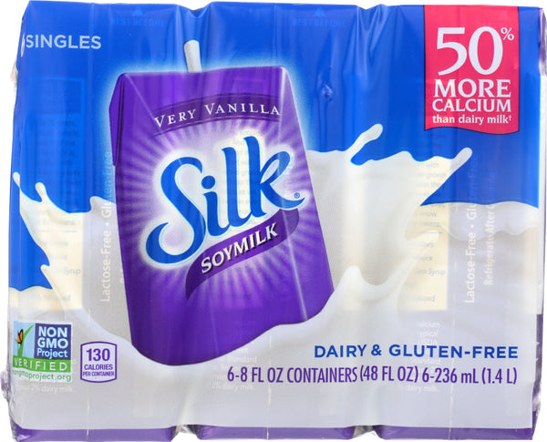 SILK: Very Vanilla Soymilk Pack of 6, 48 oz