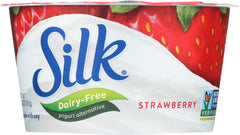 SILK: Yogurt Alternative Dairy-Free Strawberry 5.3 oz