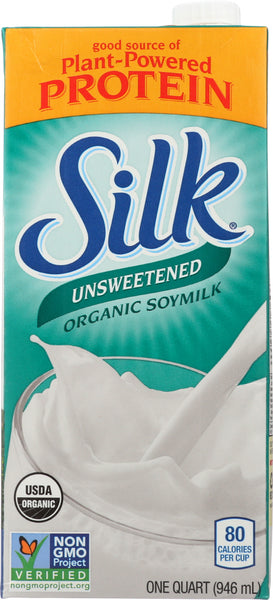 SILK: Organic Soy Milk Unsweetened, 32 oz