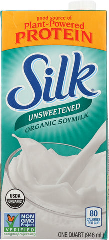 SILK: Organic Soy Milk Unsweetened, 32 oz