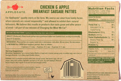 APPLEGATE: Natural Chicken and Apple Breakfast Sausage Patties, 7 oz