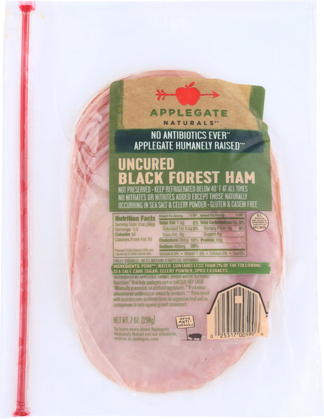 APPLEGATE NATURALS: Uncured Black Forest Ham, 7 oz