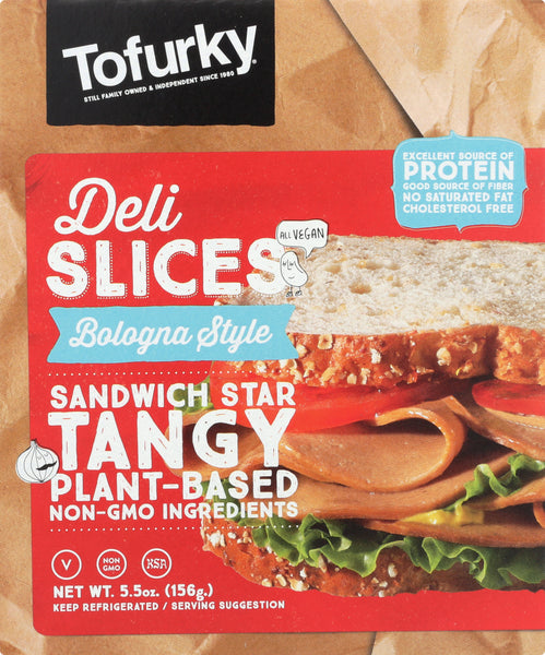 TOFURKY: Plant-Based Deli Slices Bologna Style, 5.50 oz