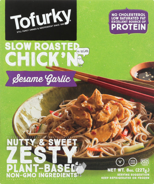 TOFURKY: Slow Roasted Chick'n Sesame Garlic, 8 oz