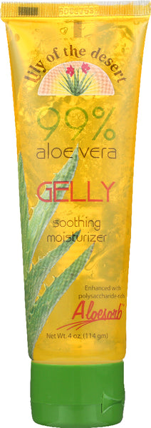 LILY OF THE DESERT: 99% Aloe Vera Gelly Soothing Moisturizer, 4 oz