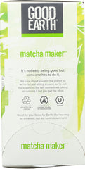 GOOD EARTH: Matcha Maker Green Tea, 18 bg