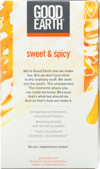 GOOD EARTH: Herbal & Black Tea Blend Original Sweet And Spicy, 18 bg