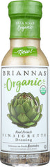 BRIANNAS: Organic Real French Vinaigrette Dressing, 10 oz