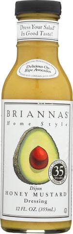 BRIANNAS: Home Style Dressing Dijon Honey Mustard, 12 oz