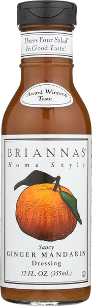 BRIANNAS: Home Style Saucy Ginger Mandarin Dressing, 12 oz