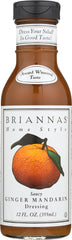 BRIANNAS: Home Style Saucy Ginger Mandarin Dressing, 12 oz