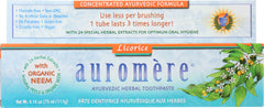 AUROMERE: Ayurvedic Herbal Toothpaste Licorice, 4.16 oz