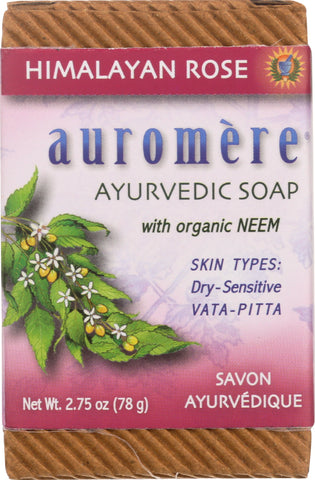 AUROMERE: Soap Bar Himalayan Rose 2.75 oz