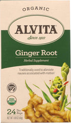 ALVITA: Ginger Tea Root Organic, 24 bg