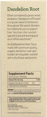 ALVITA: Organic Dandelion Root Tea, 24 Tea Bags