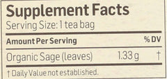 ALVITA: Teas Organic Sage Caffeine Free 24 Tea Bags, 1.13 oz